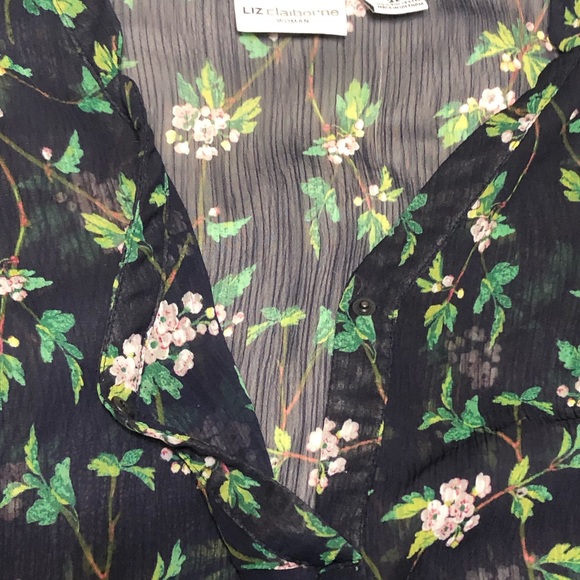 Liz Claiborne Woman Sheer Blouse - Picture 6 of 7